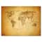 Designart - Ancient Map of The World X - Vintage Canvas Wall Art Print